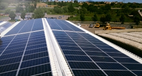 Impianto fotovoltaico situato a Monte San Savino (AR) - sviluppa 100KwP