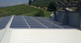 impianto fotovoltaico installato in loc. Pianello (PG), sviluppa 20 kWp