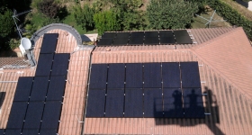 Impianto fotovoltaico installato in loc. Sole Pineta - Magione (PG)