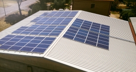 impianto fotovoltaico installato a Torgiano (PG), dallo sviluppo di 100 kWp