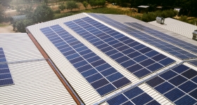 impianto fotovoltaico installato a Torgiano (PG), dallo sviluppo di 100 kWp