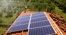 impianto fotovoltaico installato in abitazione a Castiglione del Lago (PG)